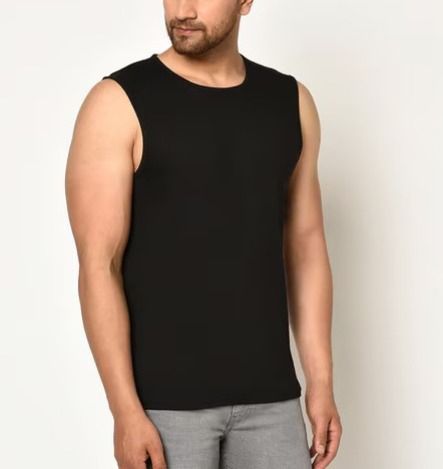 3PCS Pack Men BLACK Vests. 100% Cotton Vests. Color: BLACK. Sizes: XL, XXL, XXXL, XXXXL.