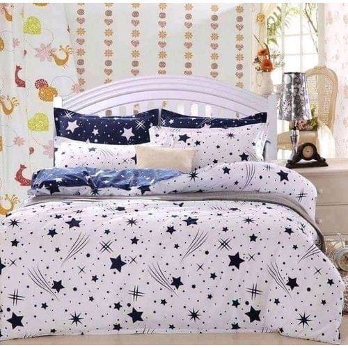 4*6 Duvet Set Warm Cotton Star Duvet Blanket -1 Duvet 1 Bedsheet 2 pillow Cases