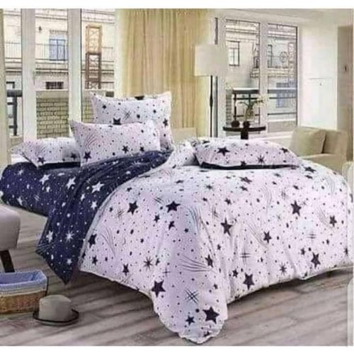 4*6 Duvet Set Warm Cotton Star Duvet Blanket -1 Duvet 1 Bedsheet 2 pillow Cases
