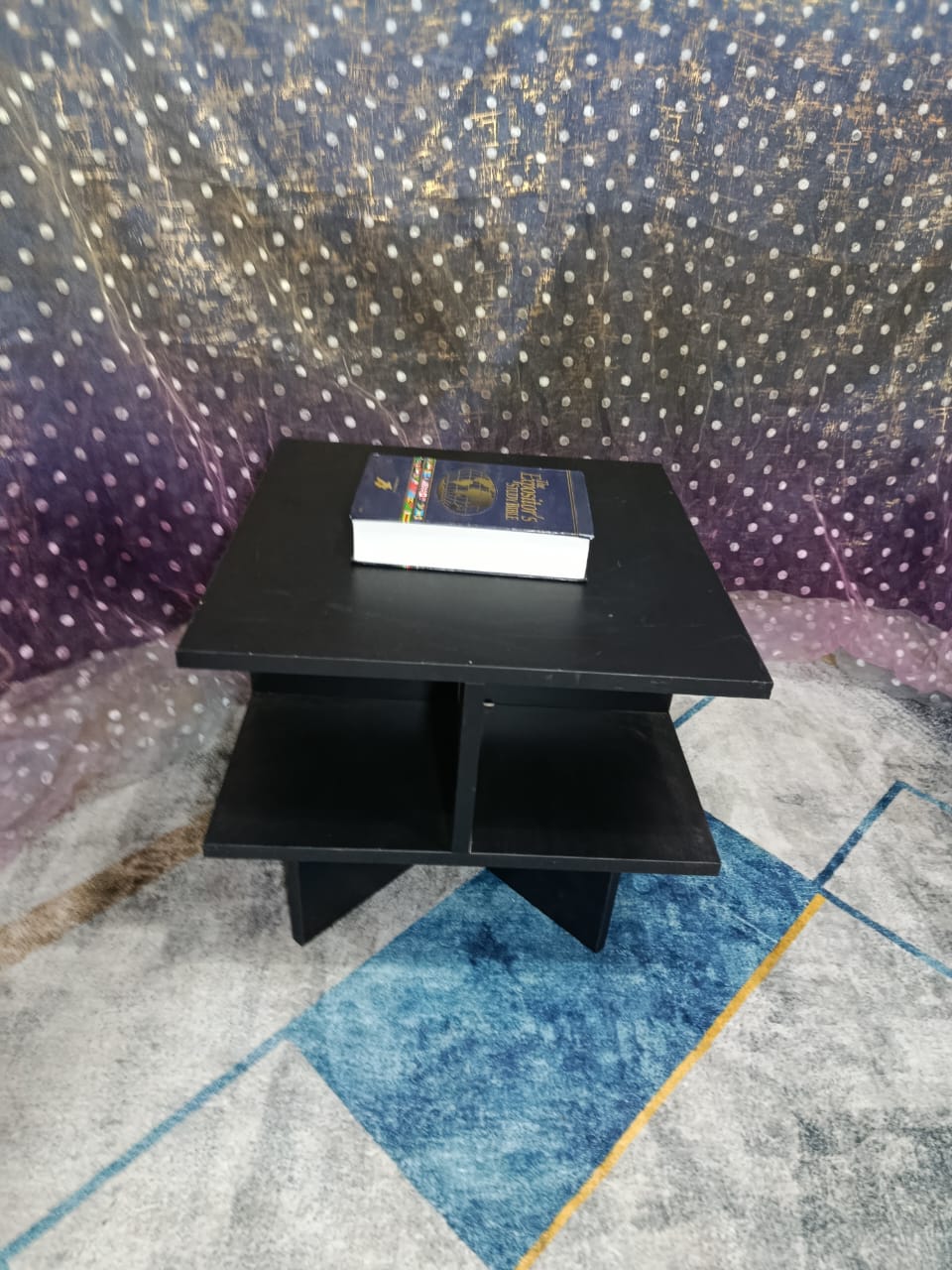 HAMILTON Modern Wooden Coffee Table with Storage (ALL BLACK I)