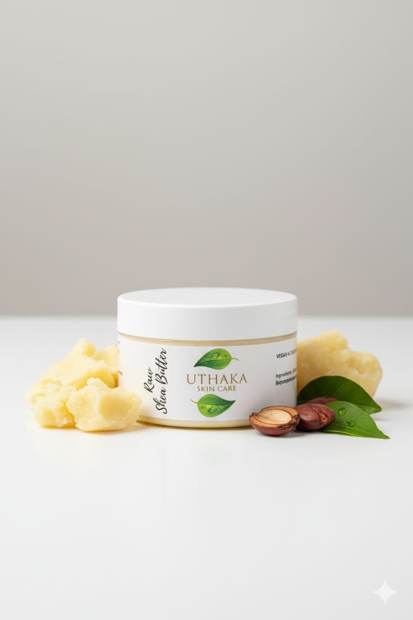 Uthaka Raw Shea Butter – Unrefined Natural Moisturizer for Hair & Skin (250g)