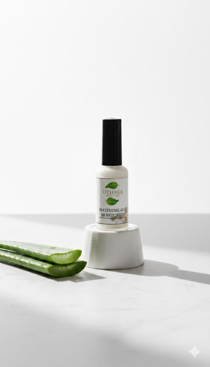 Uthaka Soothing Aloe Moisturizer with Shea Butter and Aloe Vera Juice for Dry and Sensitive skin