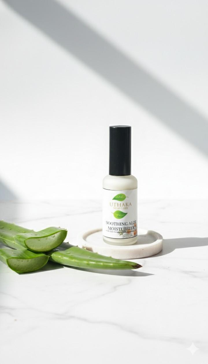 Uthaka Soothing Aloe Moisturizer with Shea Butter and Aloe Vera Juice for Dry and Sensitive skin