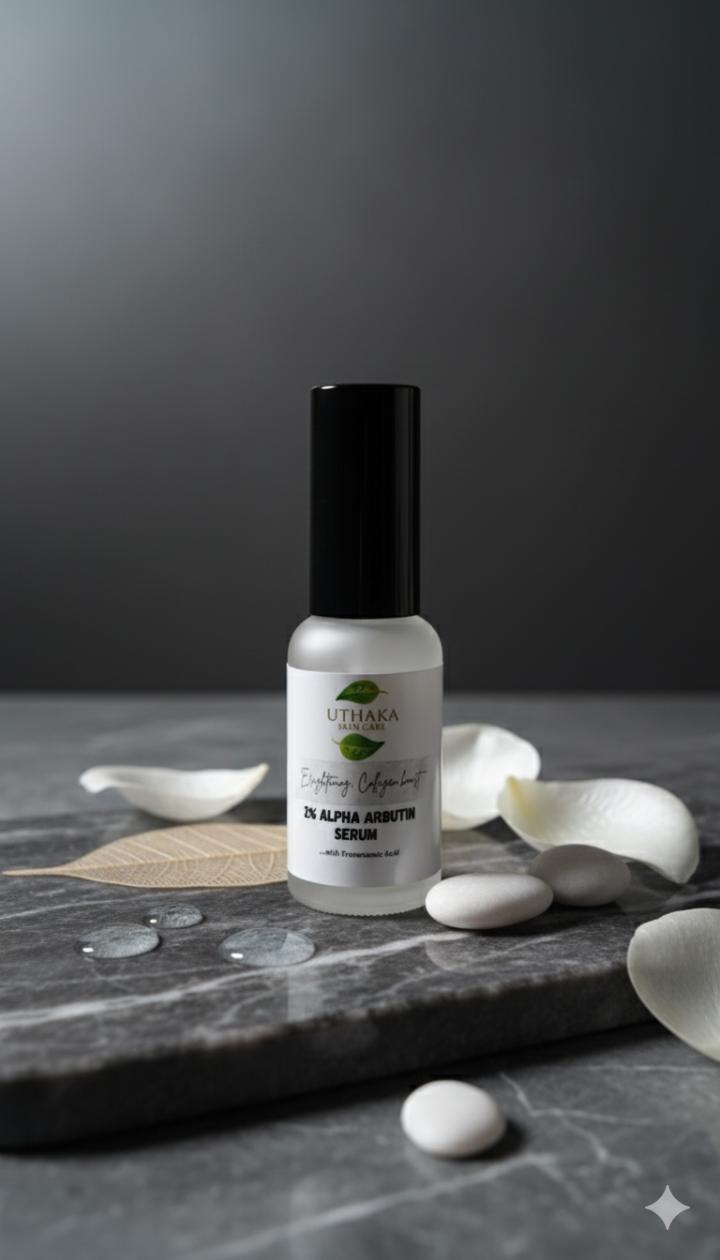 Uthaka Alpha Arbutin Serum with Alpha Arbutin and Tranexamic Acid for Brightening