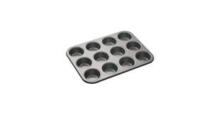 ChatGPT said:

A 12-hole cupcake tin is an essential bakeware item designed for creating evenly sized cupcakes and muffins. Made from durable metal, often carbon steel or aluminum, it provides excelle