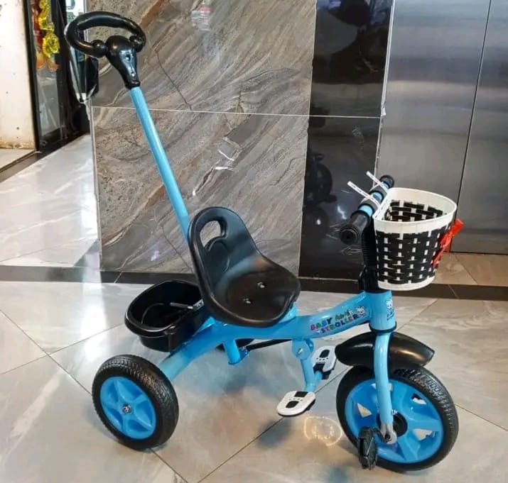 Tricycle with push handle Kids' Tricycles kids bike childrens tricycle Baby tricycle Kids Gift Colorful and Durable