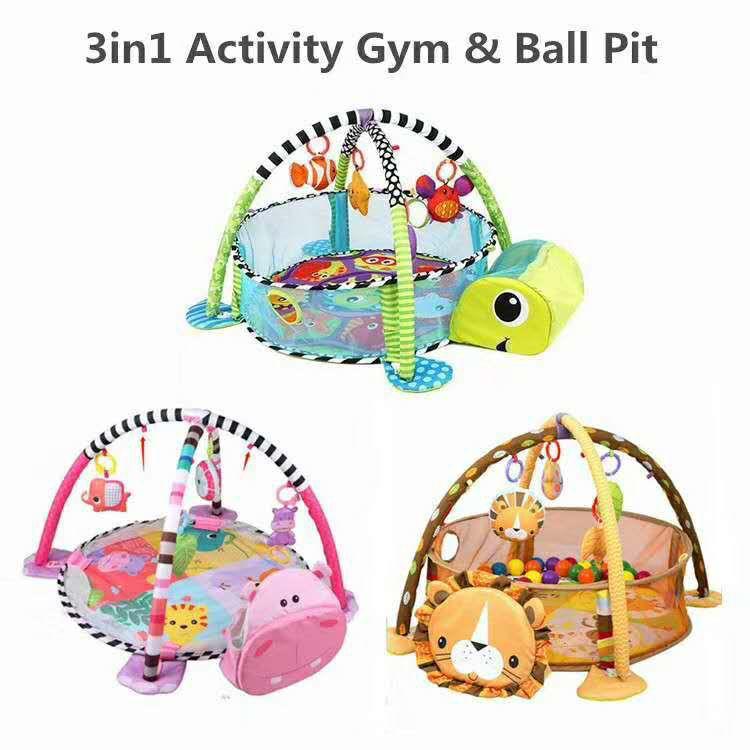 3-1 Portable Baby Play mat /Activity Gym/ball pit...comes with 40pcs kids playing Balls