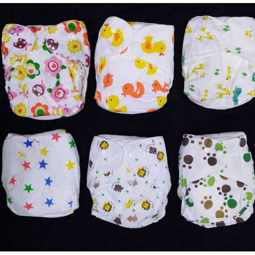 Washable Reusable Adjustable Baby Diaper With 3 Inserts