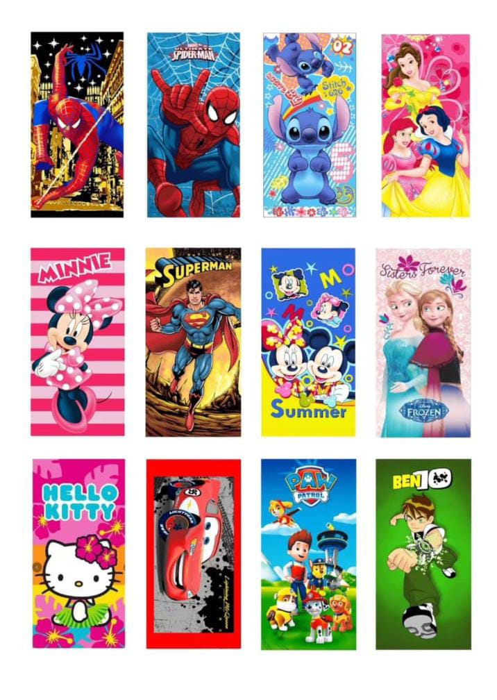 Cotton Cartoon Themed Kids Towel