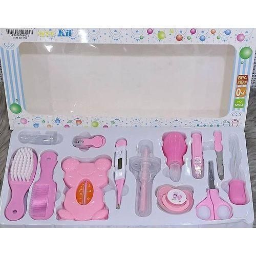Baby Care Classy Baby Grooming Kit With A Clear Pouch - Pink(Big)