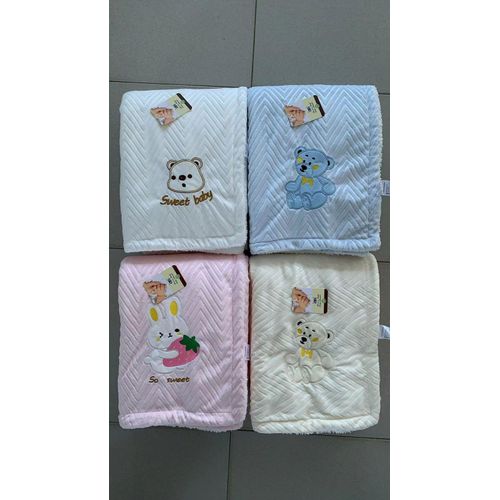 Warm Baby Shawl/ Blanket- White