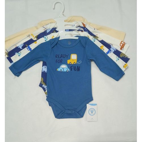 5PCs Cutest Baby Newborn Cotton Long-sleeve Baby Boy Onesies/Bodysuit/sleepsuit