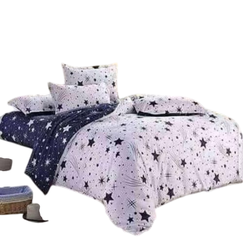 Multicolor Duvet Set Warm Cotton Star Duvet Blanket-1 Duvet 1 Bedsheet 2 Cases 5*6