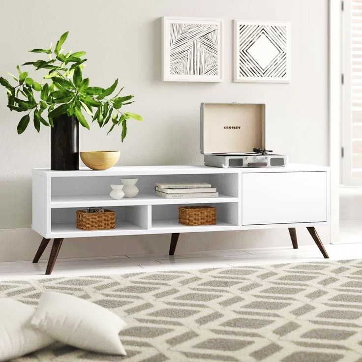 4FT JUX Modern wooden Tv stand for upto 75"TV