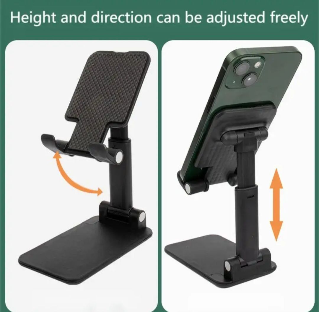 New Arrivals Portable Mobile Phone Holders Tablet Stand for Phone, Angle Height Adjustable Phones Stand, Foldable Cell Phone Stand for Desk Mounts Stands for All Smart phone Mobile phones Table