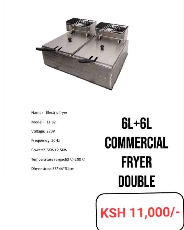 Electric double deep fryer