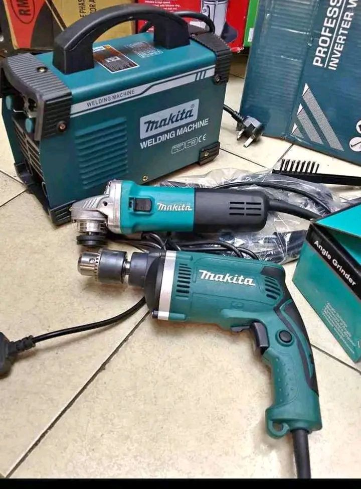 Makita welding combo (Welding machine 500amps, Drill, Grinder)