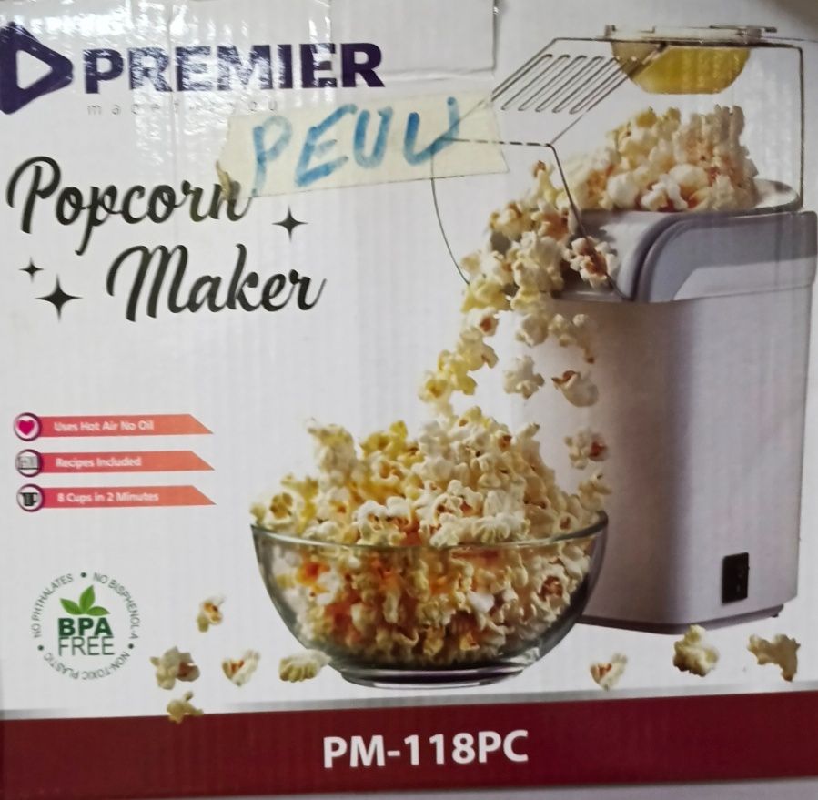 Domestic popcorn maker machine