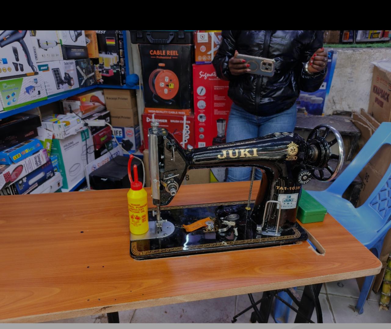Complete Juki sewing machine with imported table