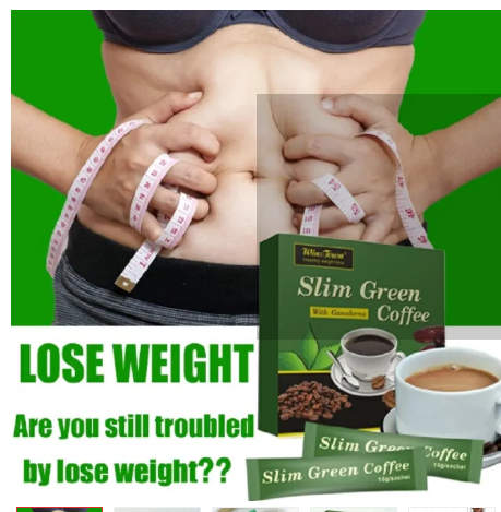Sliming Green Coffee Slim Tea Detox Flat Tummy Weight Loss Slimming