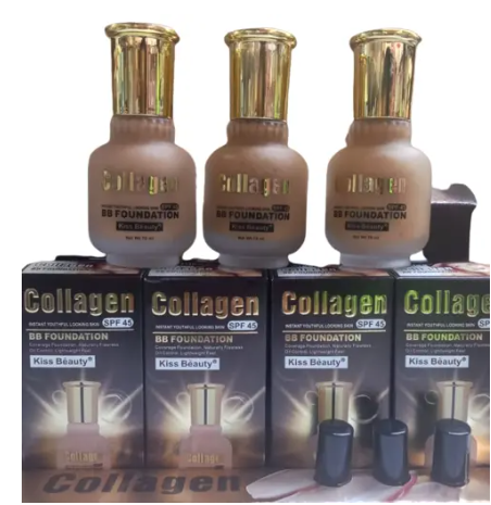 Kiss Beauty Collagen SPF 45 BB Foundation Coverage Makeup Foundation