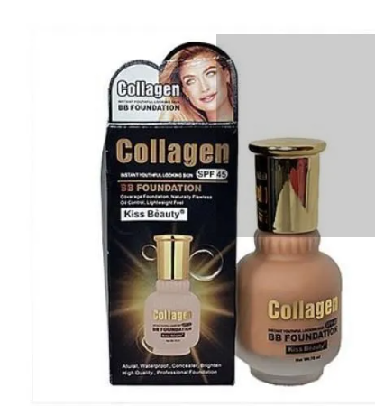 Kiss Beauty Collagen SPF 45 BB Foundation Coverage Makeup Foundation