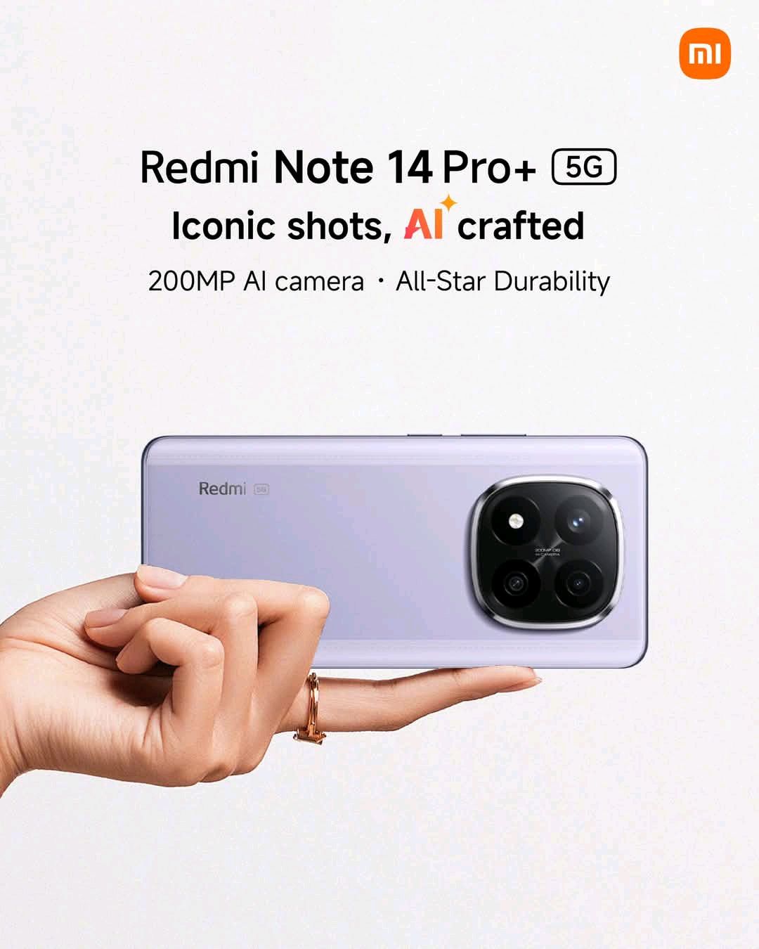 XIAOMI REDMI NOTE 14 PRO PLUS 5G FROST BLUE CURVED SCREEN ,512GB+12GB RAM 6.6 inch ( 200MP back 20MP front camera) 5110MAH BATTERY Octa-core Qualcomm SM7635 Snapdragon
