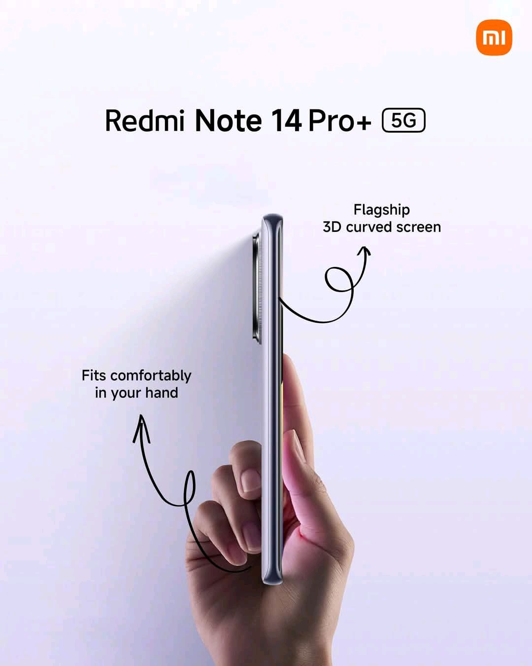 XIAOMI REDMI NOTE 14 PRO PLUS 5G FROST BLUE CURVED SCREEN 512GB + 12GB RAM 5G DUAL SIM+GIFTS