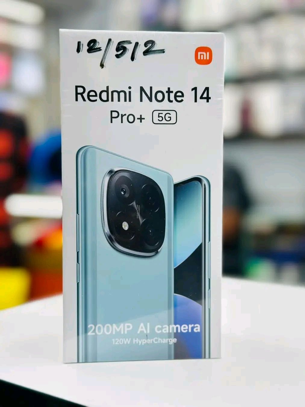 XIAOMI REDMI NOTE 14 PRO PLUS 5G FROST BLUE CURVED SCREEN 512GB + 12GB RAM 5G DUAL SIM+GIFTS