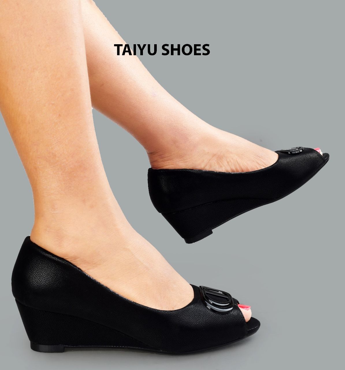 ⚡TAIYU  high quality classic wedge  .Women's   favourite open wedge all ocassion and work wearing wedge open toe shoes wash⚡ and wear/water proof wedge⚡walk high with this cute elegant open toe wedge⚡
