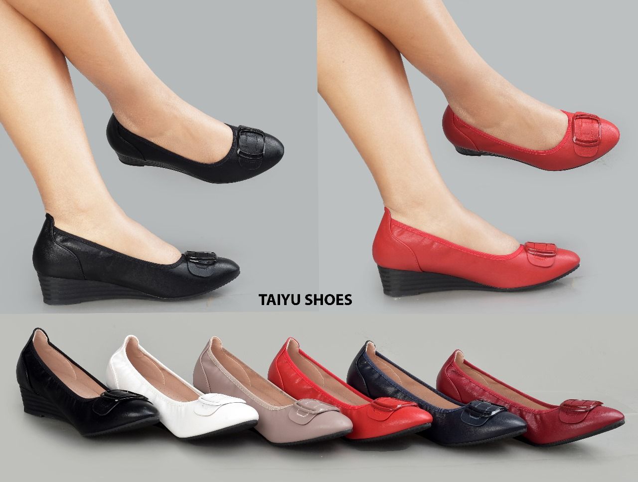 ⚡TAIYU WEDGE ORIGINAL WEDGE SHOES ⚡High quality women ladies WEDGE shoes classic flats easy to walk with or drive with 🔥⚡Adorable womens shoes very cute and admired❤‍🔥 CUTE ones as in picture🔥⚡