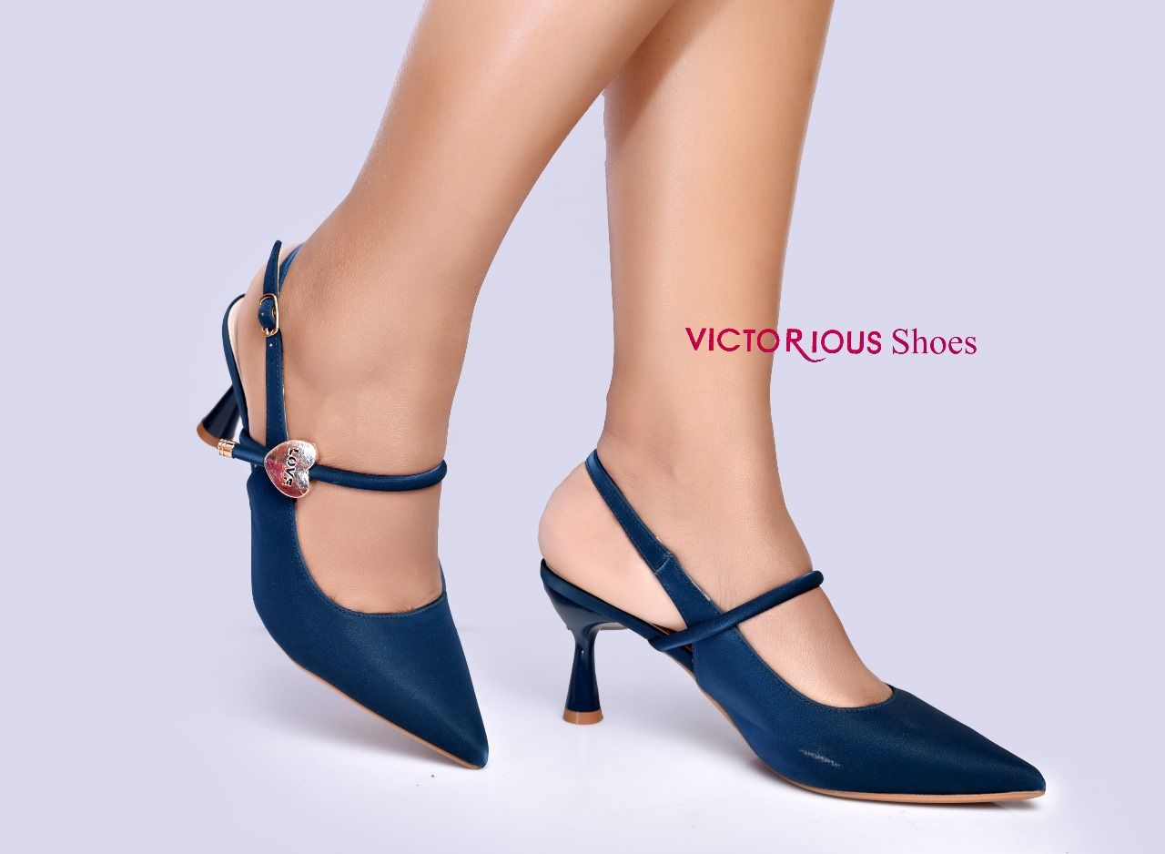 ⚡NEW IN STOCK VICTORIOUS High quality Classic ladies heels very cute and elegant style up your steps with these new heels  made with breathable material for durability BLACK WHITE BLUE CREAM ETC💯