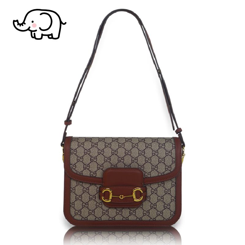 Women's Fashion Shoulder Bag Trendy Underarm Saddle Crossbody Minimalist Designer Style Versatile Luxury Classic GG Print Handbag