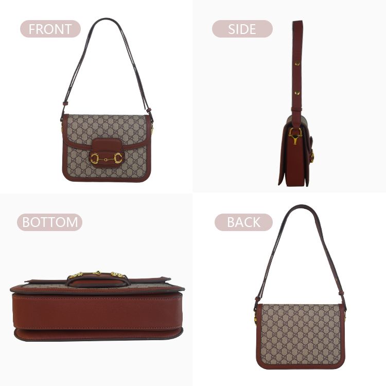 Women's Fashion Shoulder Bag Trendy Underarm Saddle Crossbody Minimalist Designer Style Versatile Luxury Classic GG Print Handbag