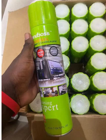 Multipurpose Foam Cleaner, Ideal for Cleaning Laptops, Office Furnture, Car Upholstery, Home Upholstery, Gadgets, Shoes and Metal Equipment