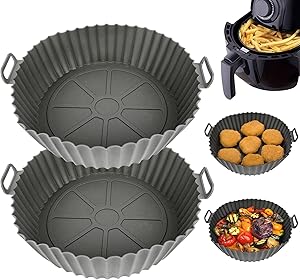 Round silicone air fryer liners