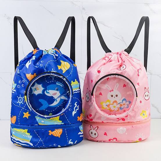 Cartoon Drawstring Waterproof Swimming Bag/Toys Bag