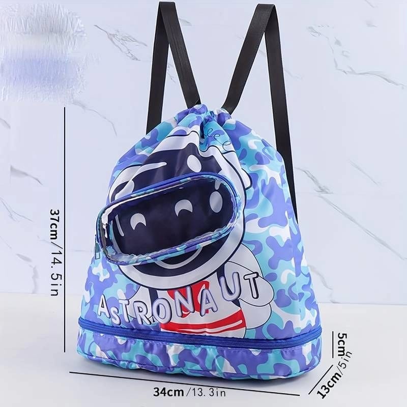 Cartoon Drawstring Waterproof Swimming Bag/Toys Bag