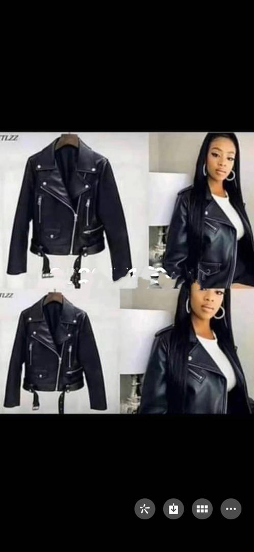 Ladies Rivets Designer Leather Jacket