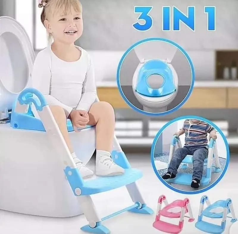 3-in-1 Toddler Potty Training Seat /Toilet Trainer with Step Stool