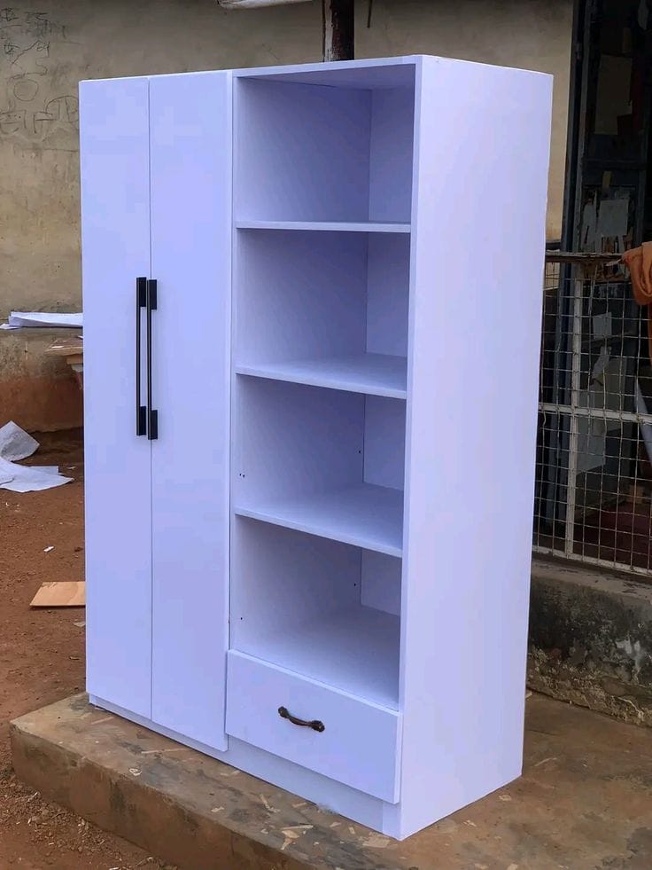 Modern Wooden wardrobe Free Standing