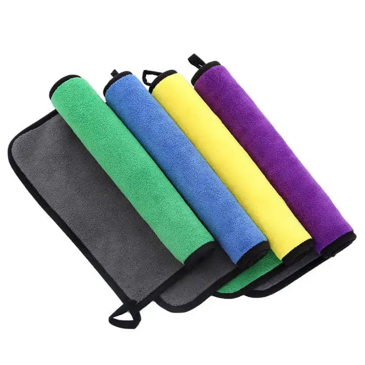 Super absorbent coral fleece kitchen towels,Packof4