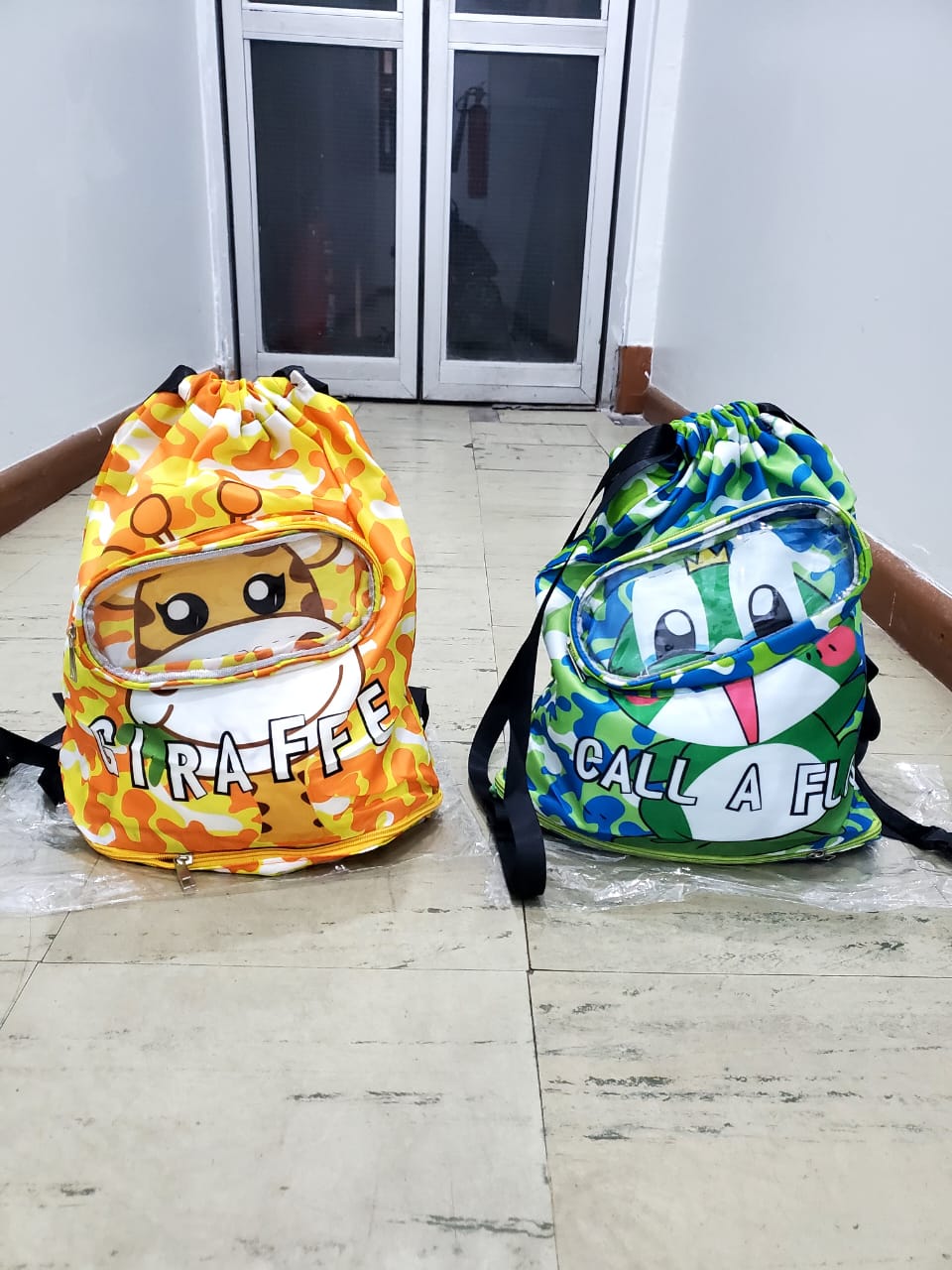 Cute Cartoon Drawstring Waterproof Swimming Bag/GymBag