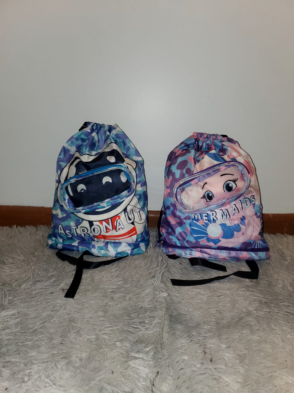 Cute Cartoon Drawstring Waterproof Swimming Bag/GymBag