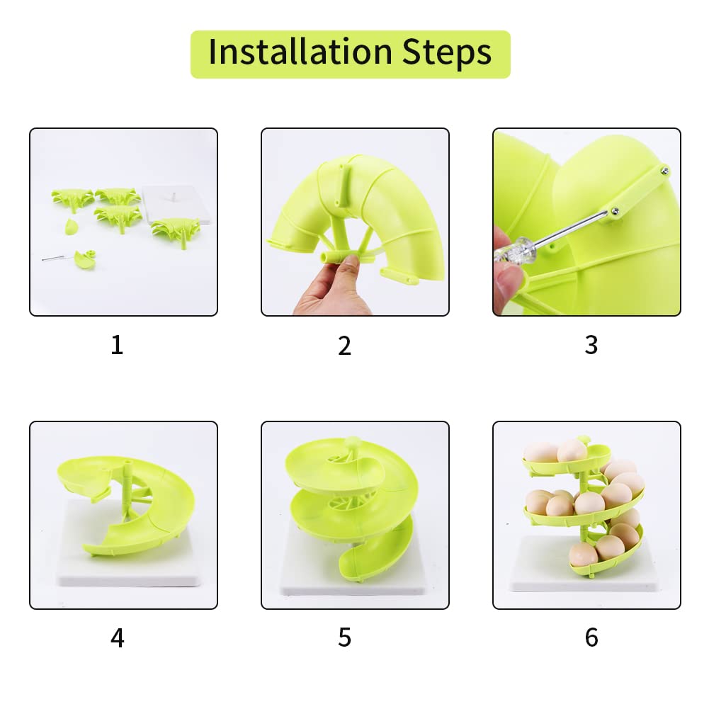 Sliding Spiral egg holder / fruit holder