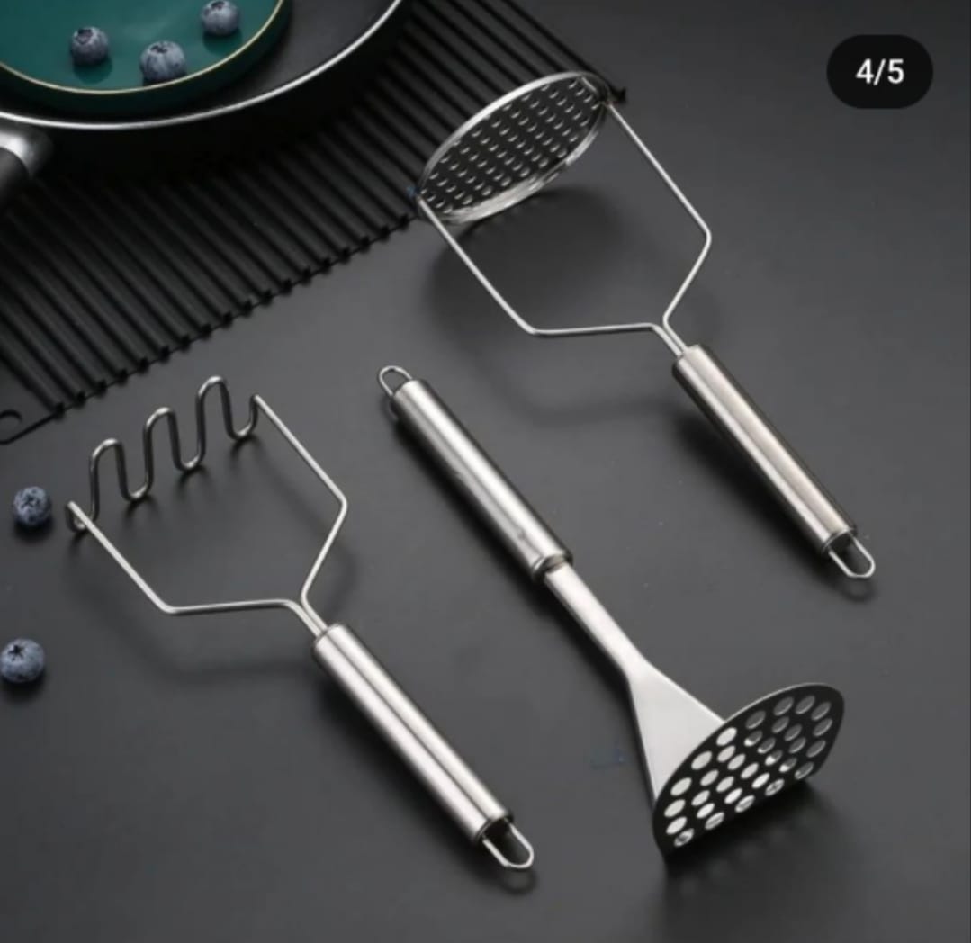 Stainless steel masher