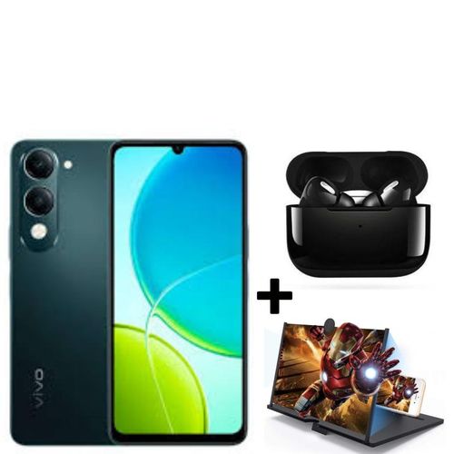 Vivo Y04 128GB+4GB(2+2) 6.74" 90Hz Display Android 4G 5500mAh Smart Phones 1 Years warranty phone IP64 Dust/Water Resistant 13MP Camera 15W Fast Charging Smartphone