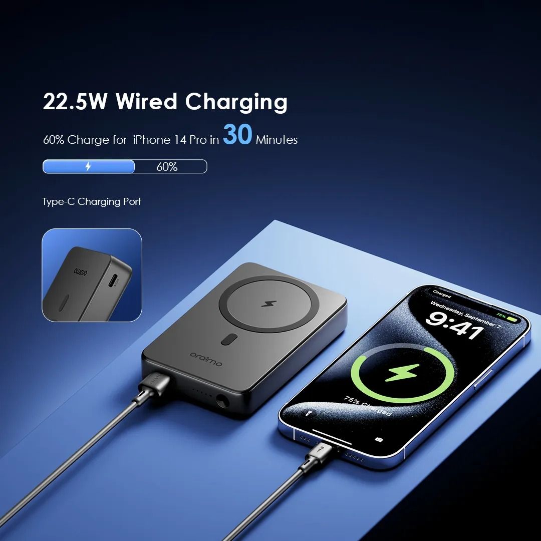 Oraimo MagPower 15 10000mAh Wireless and Wired Power Bank