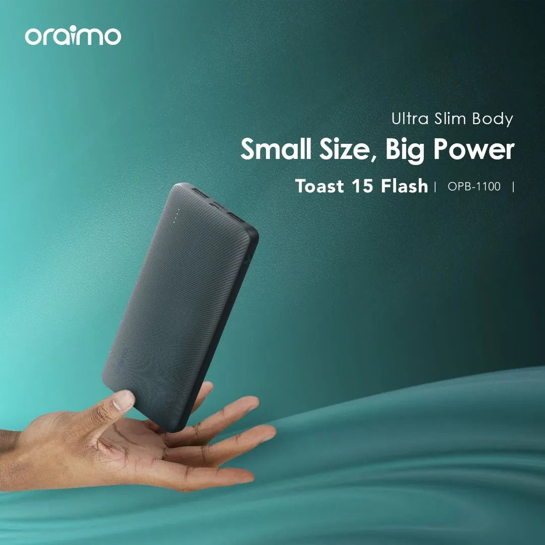 Oraimo Toast 15 Flash 10000mAh Fast Charging Power Bank
