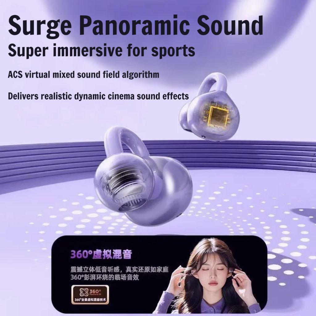 Q71 Clip-on Bluetooth earphones earbuds wireless earpods Sikio wireless earphones